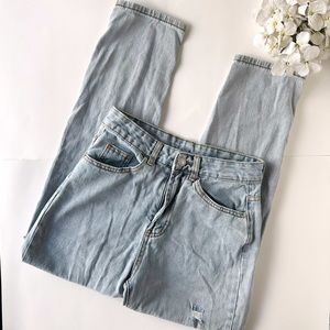 3/$20 Shein light wash distressed jeans